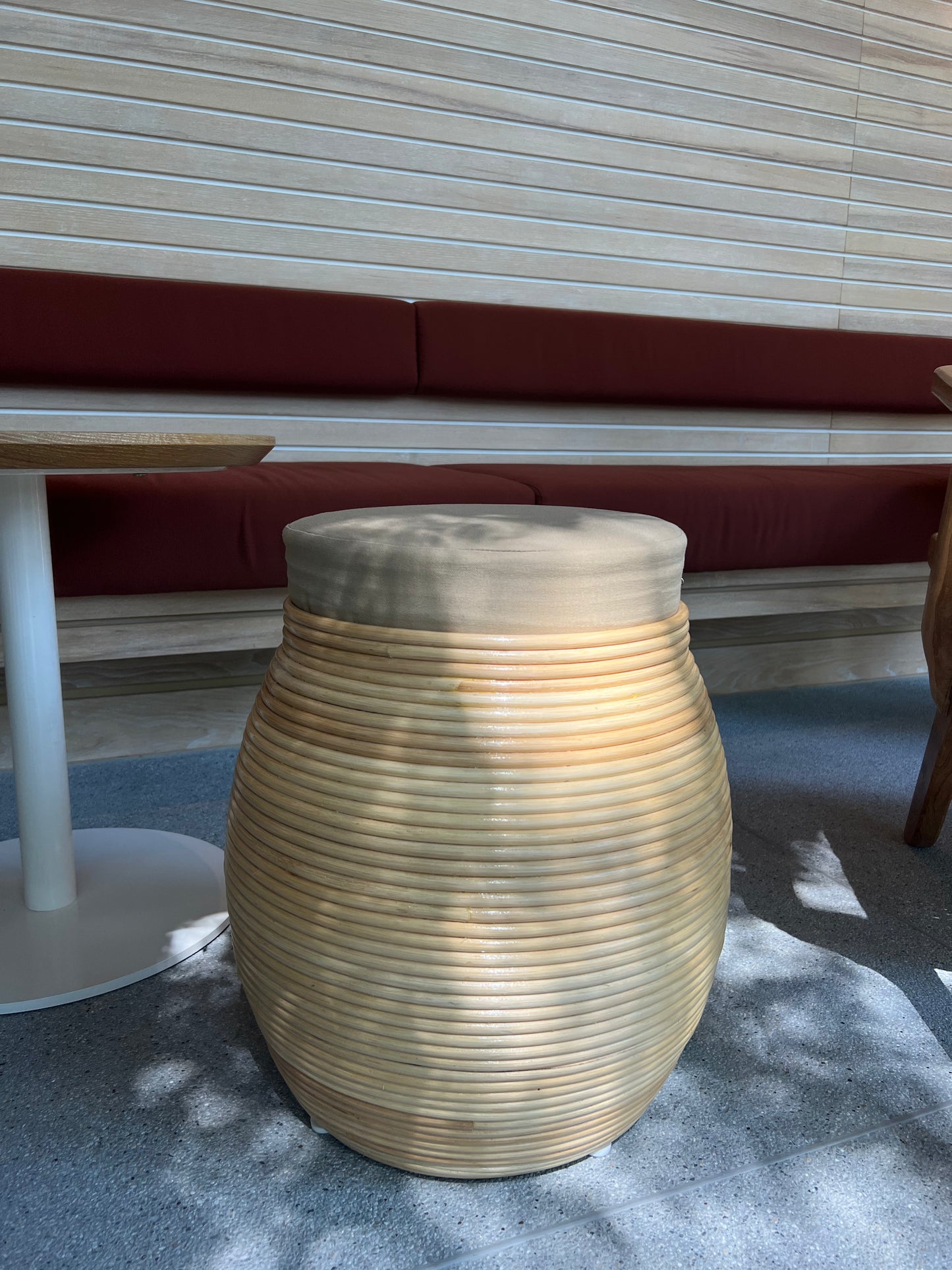 Drum Rattan Stool