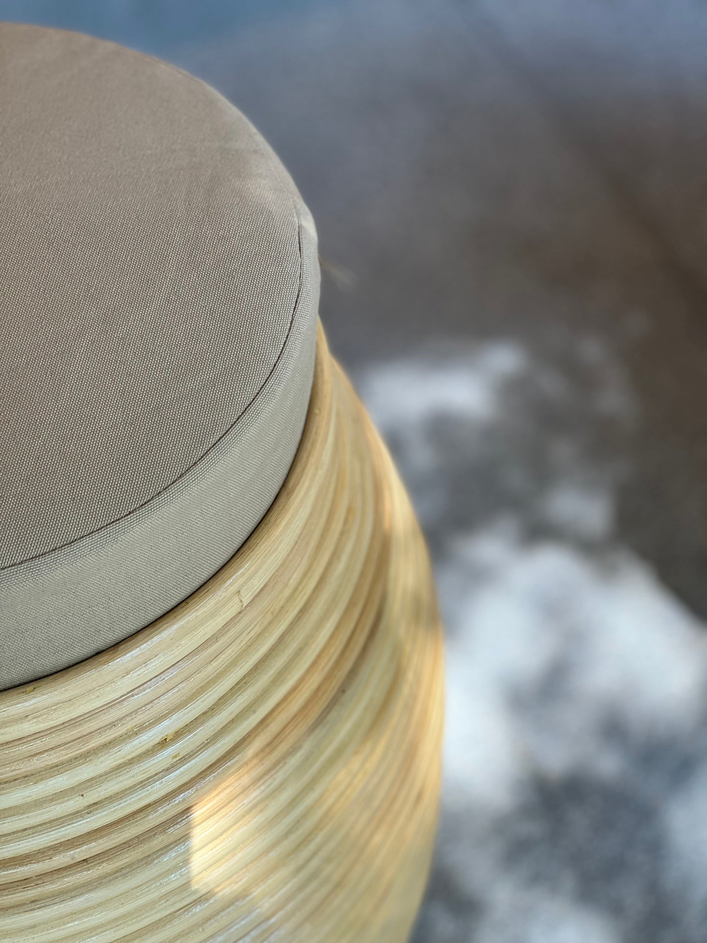 Drum Rattan Stool