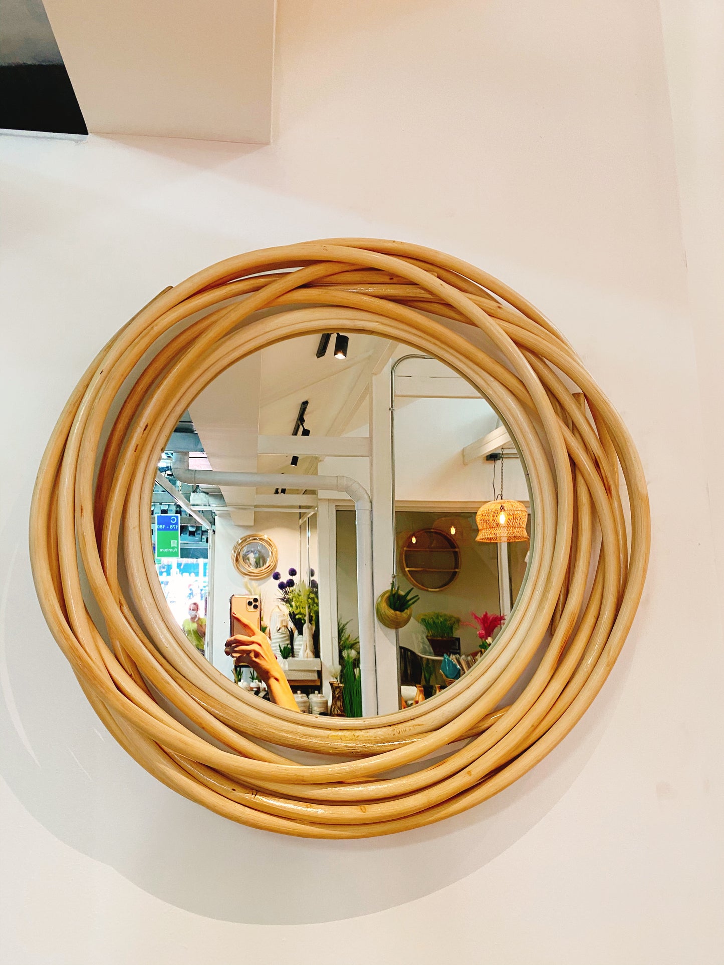 Rattan Nest Mirror