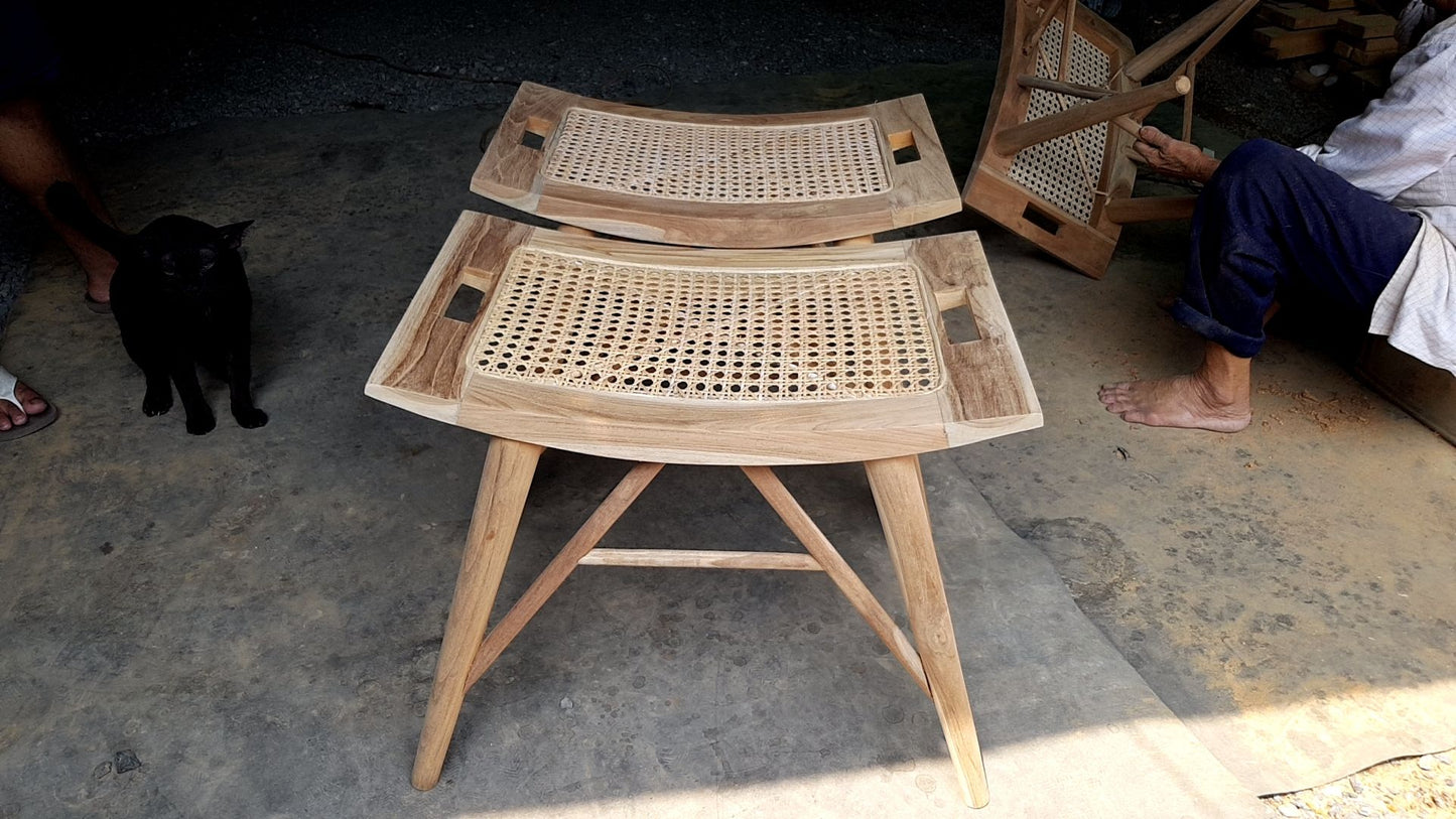 Ellie Rattan Stool
