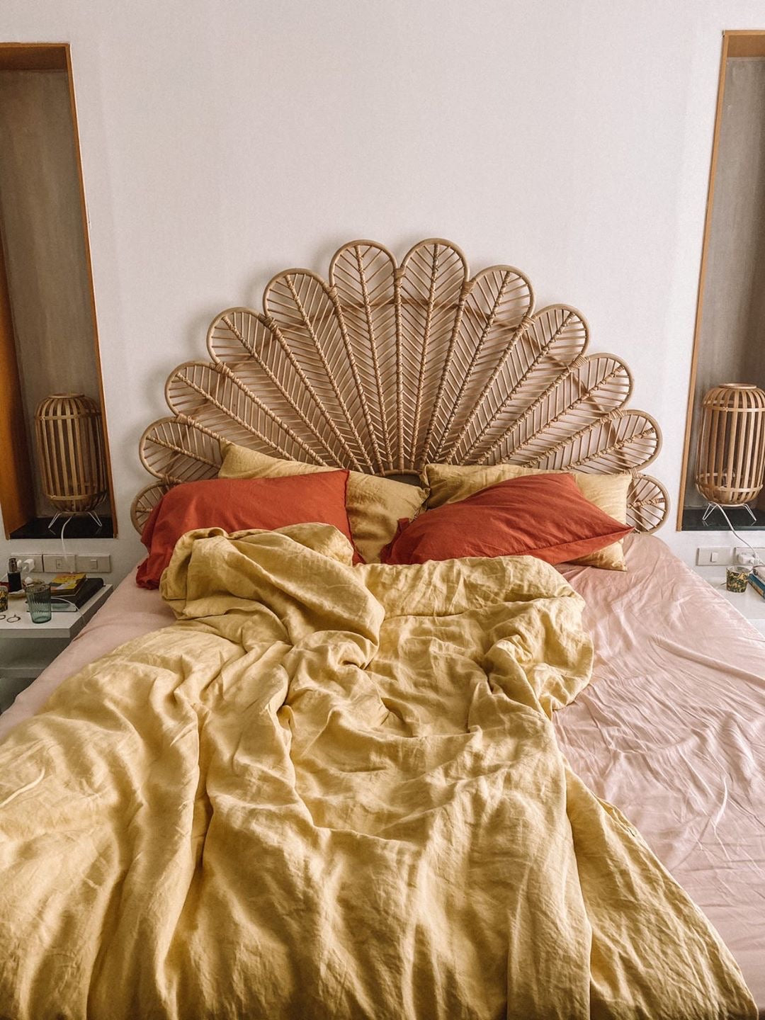 Daisy Rattan Headboard