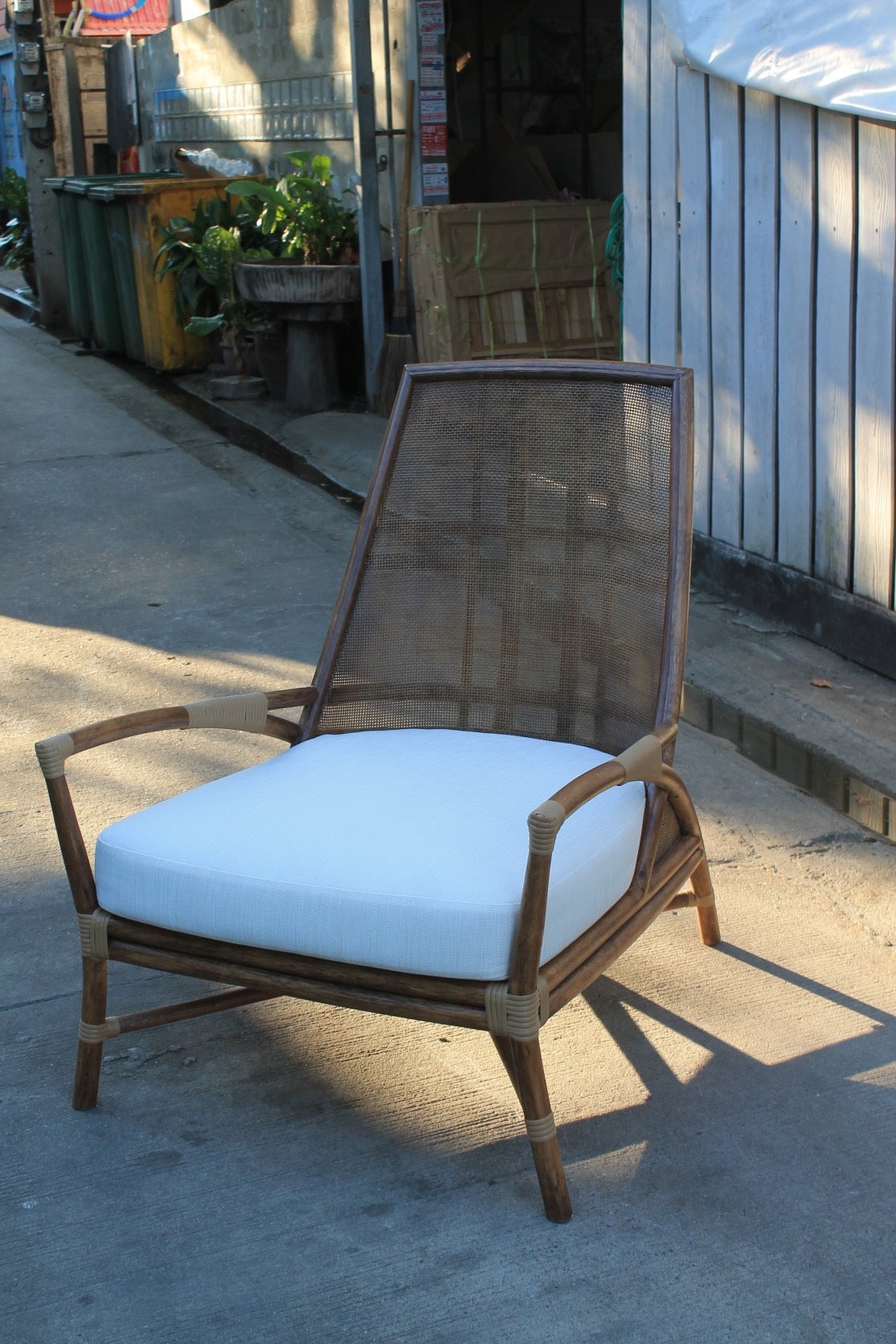 Malted Rattan Armchair
