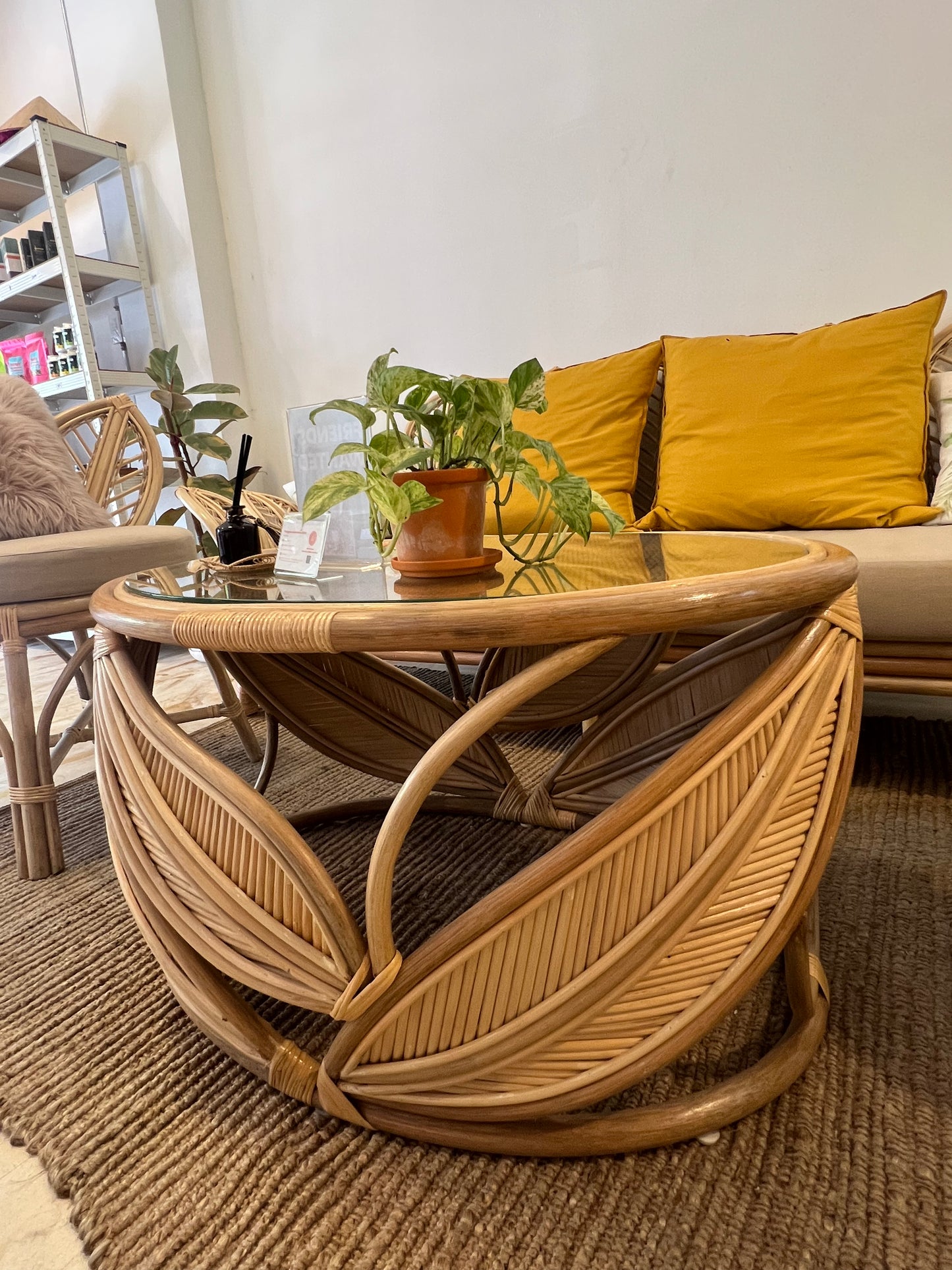 Petals Rattan Coffee Table