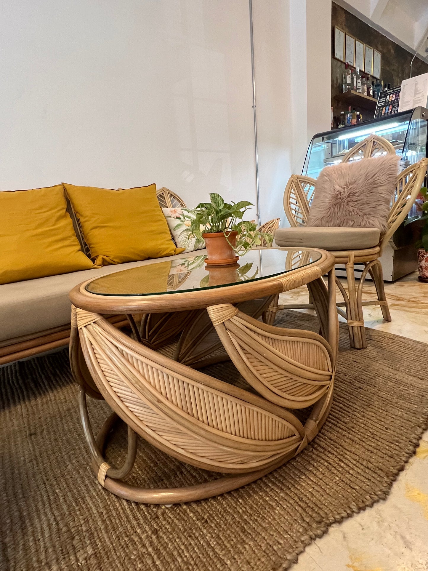 Petals Rattan Coffee Table