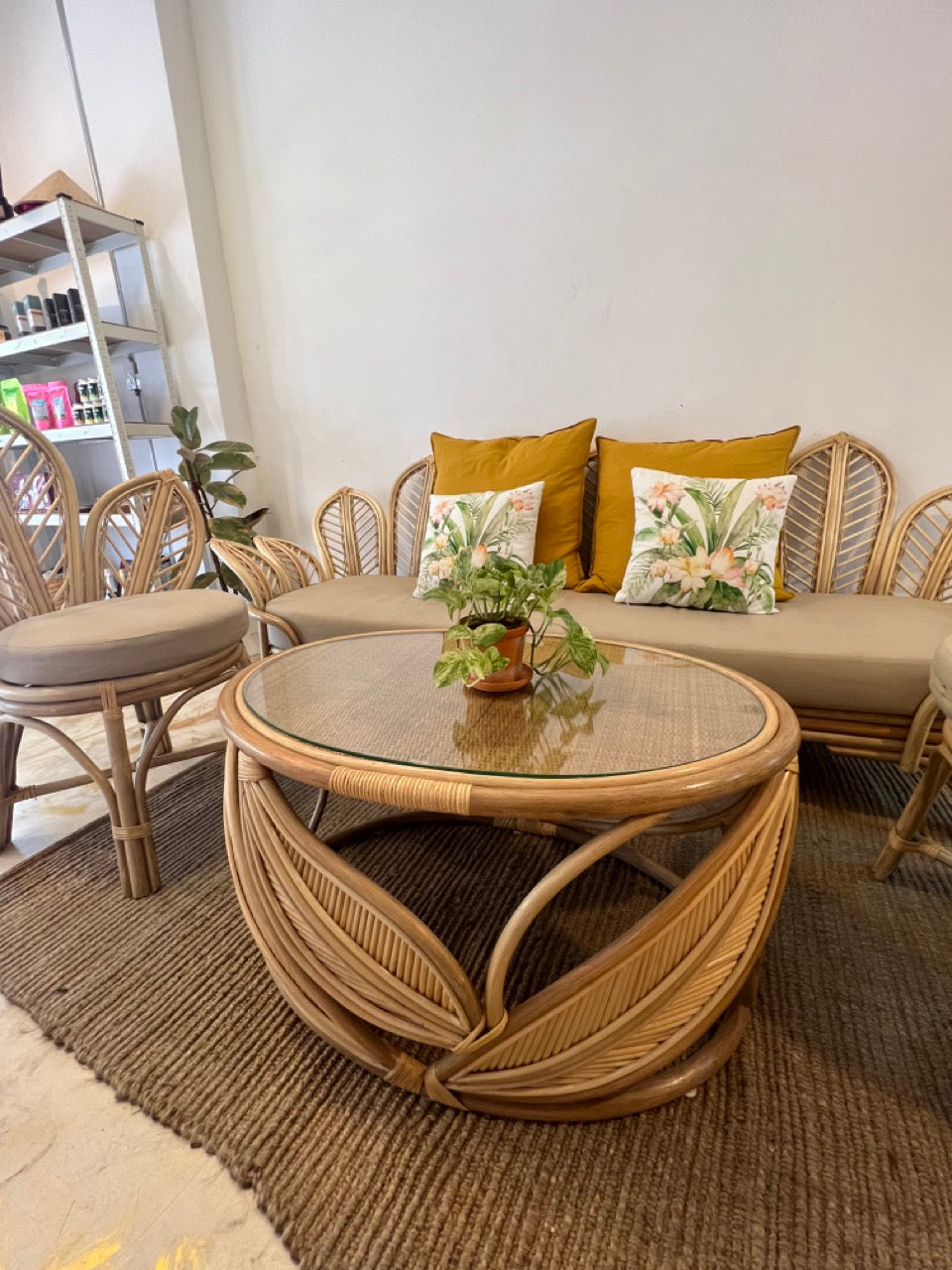 Petals Rattan Coffee Table