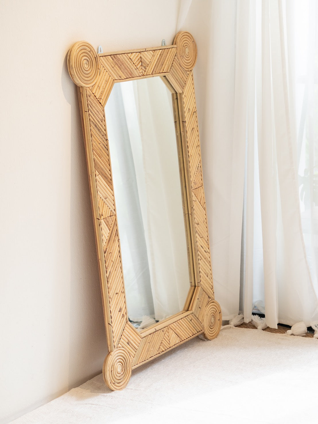 Balinese Rattan Mirror