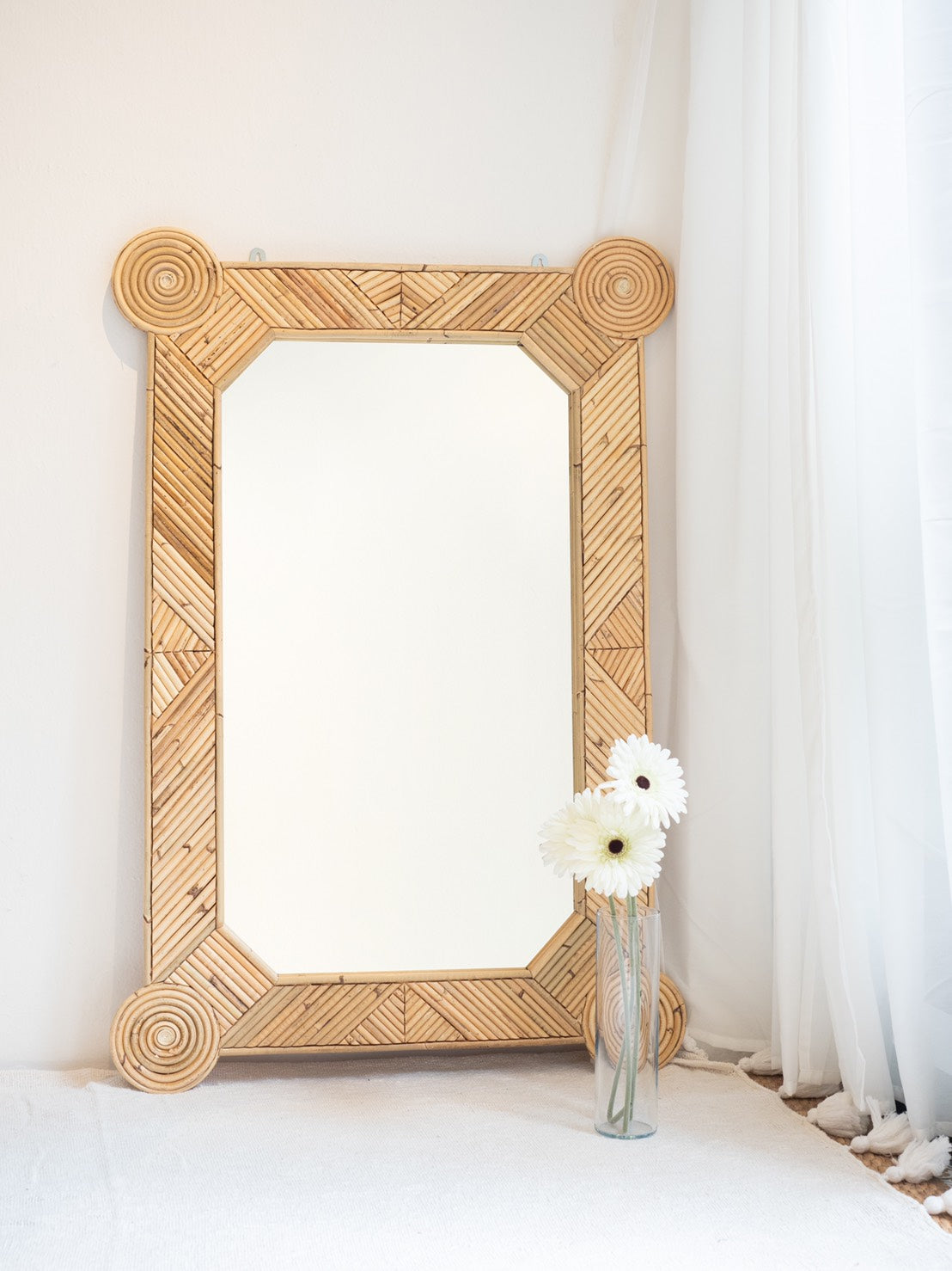 Balinese Rattan Mirror