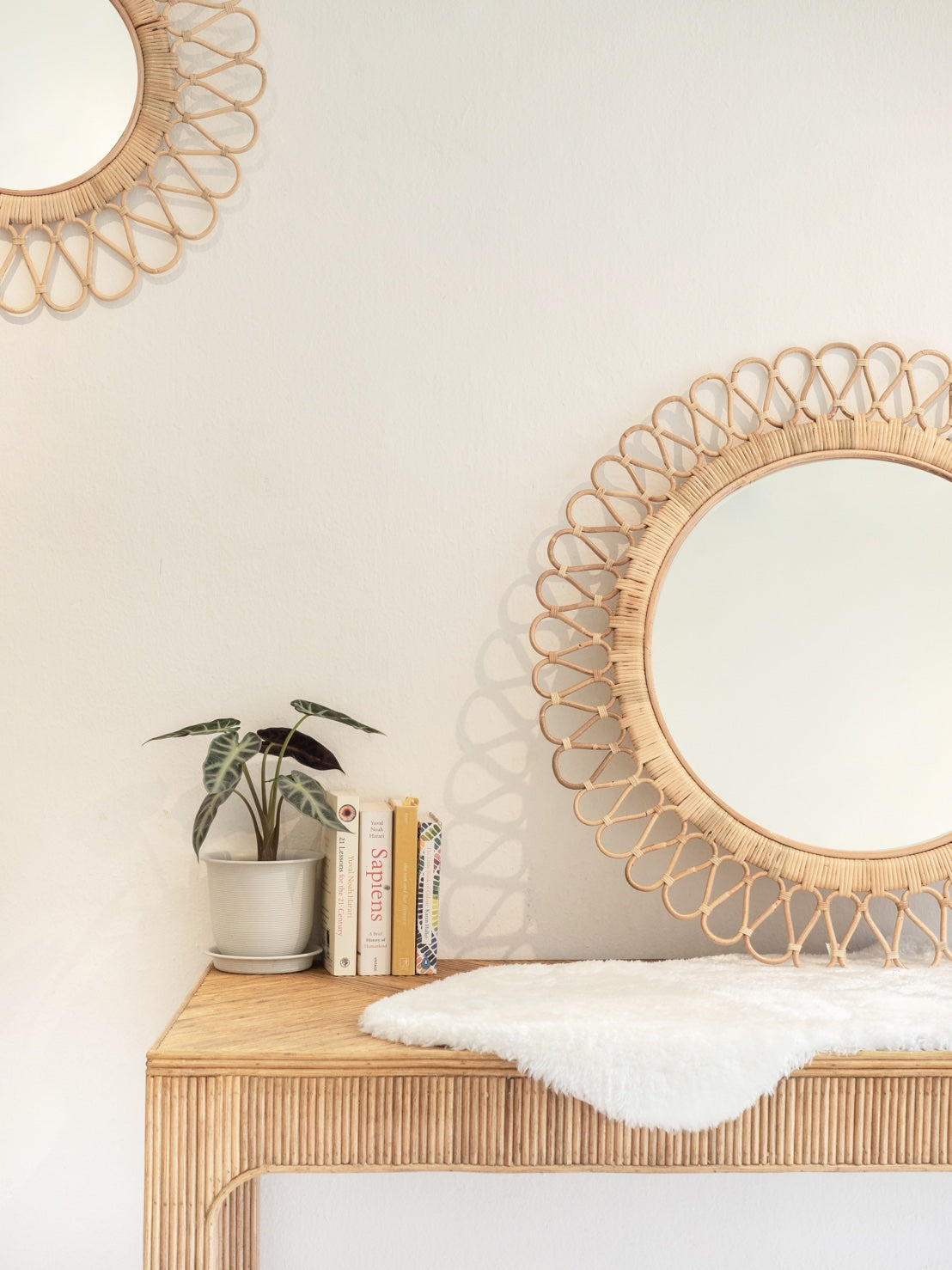 Daisy Rattan Mirror