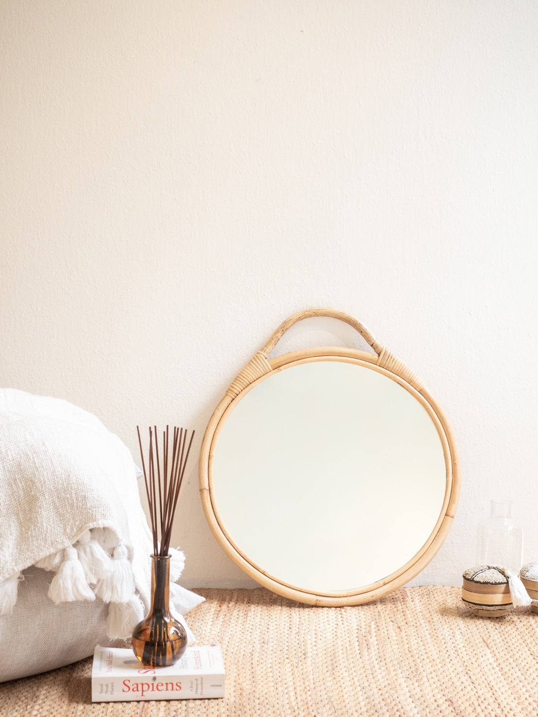 Urban Round Rattan Mirror