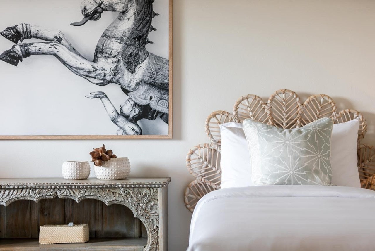 Daisy Rattan Headboard