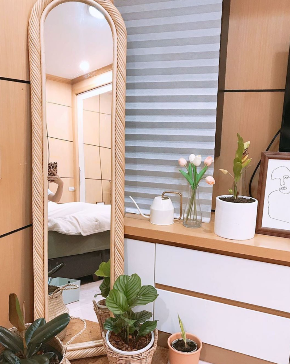 Twister Rattan Mirror